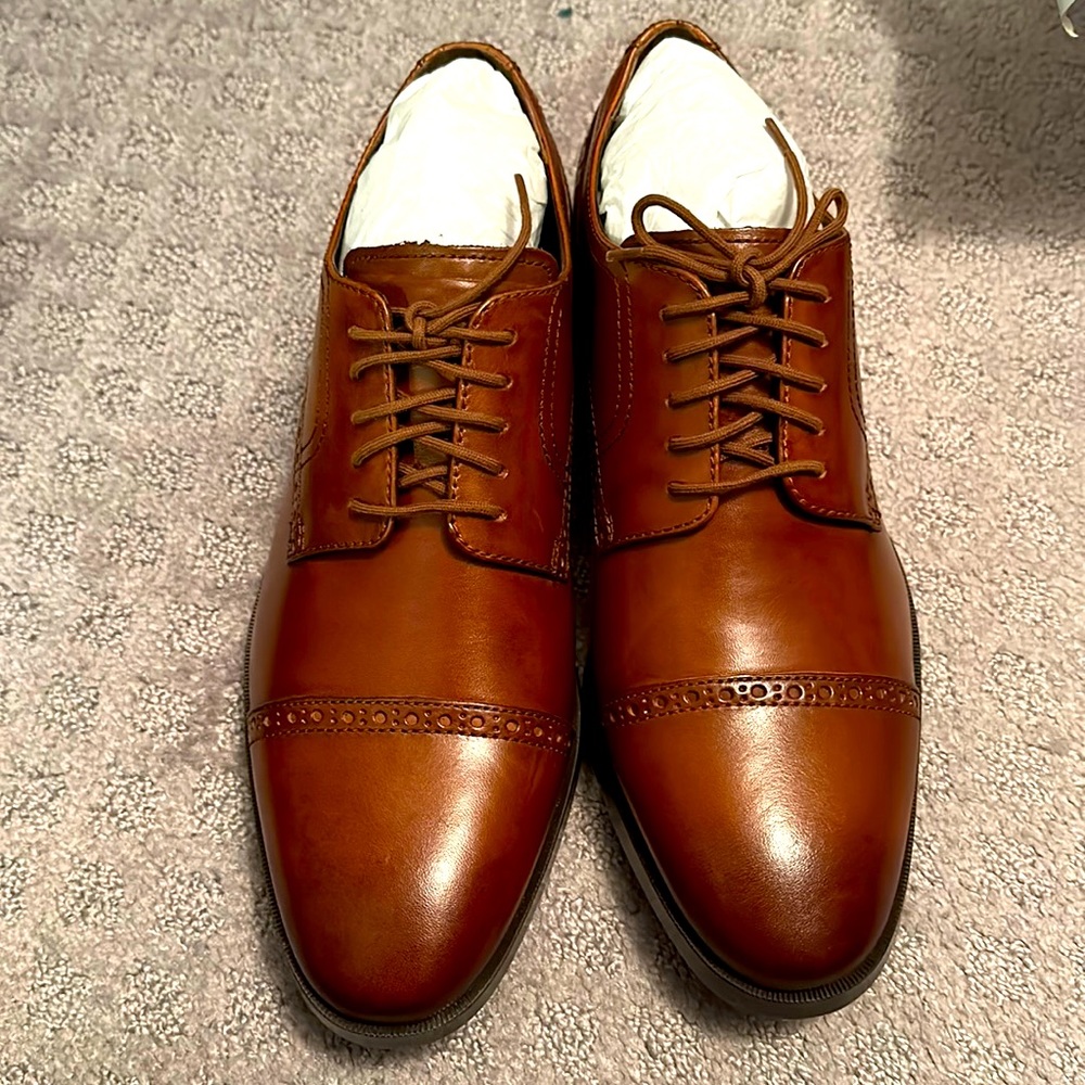 New with Tags! Cole Haan - Men’s Jefferson Grand OS Cap Toe, Size 9, British Tan